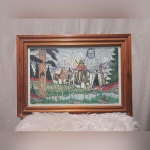 Signed And Framed 1987 "The Vision West" Rocky Hoerner Print 12/500